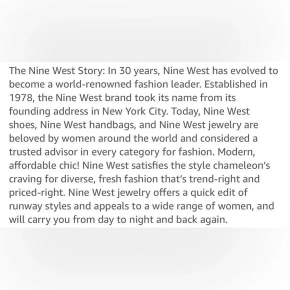 💟💎Vintage Nine  West Hoop Earrings - Picture 5 of 15